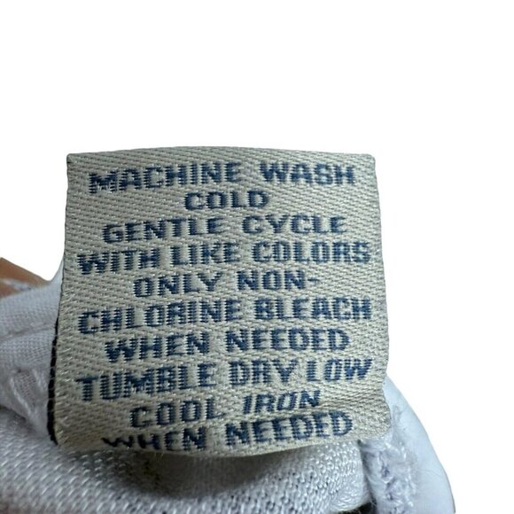 BLUE EARTH Cropped Pants Blue White Striped Soft Lyocell Linen Blend Sz 16 NWT - Picture 7 of 7